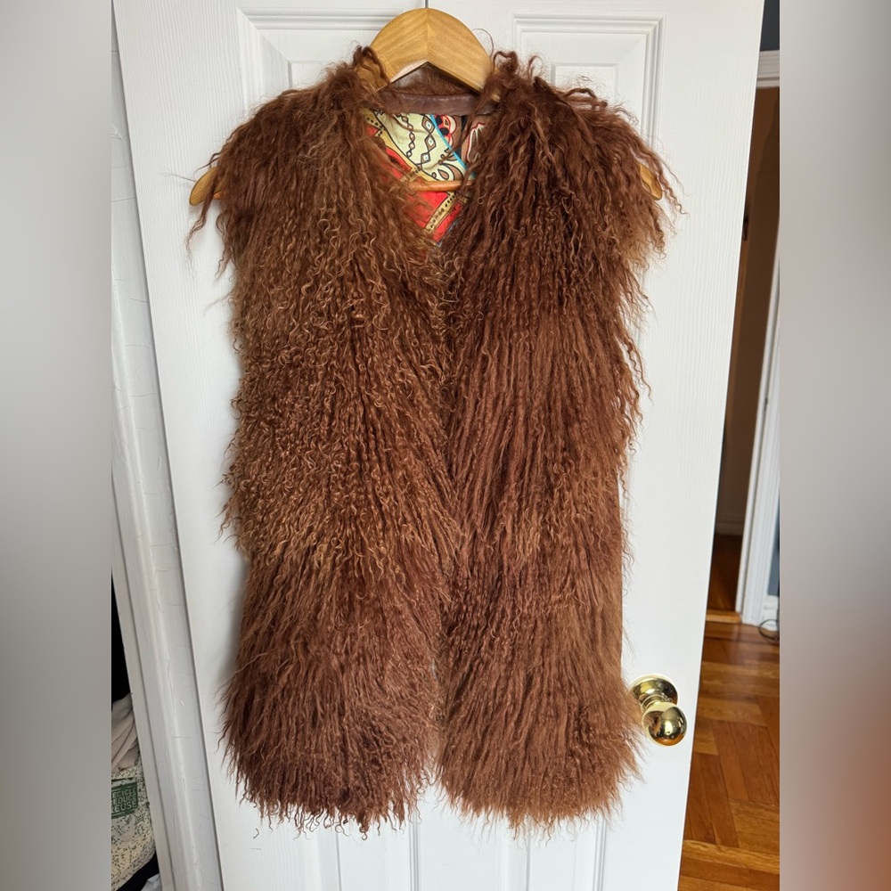 Brown Llama Fur Vest